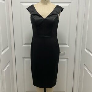 Vince Camuto satin sheath dress.